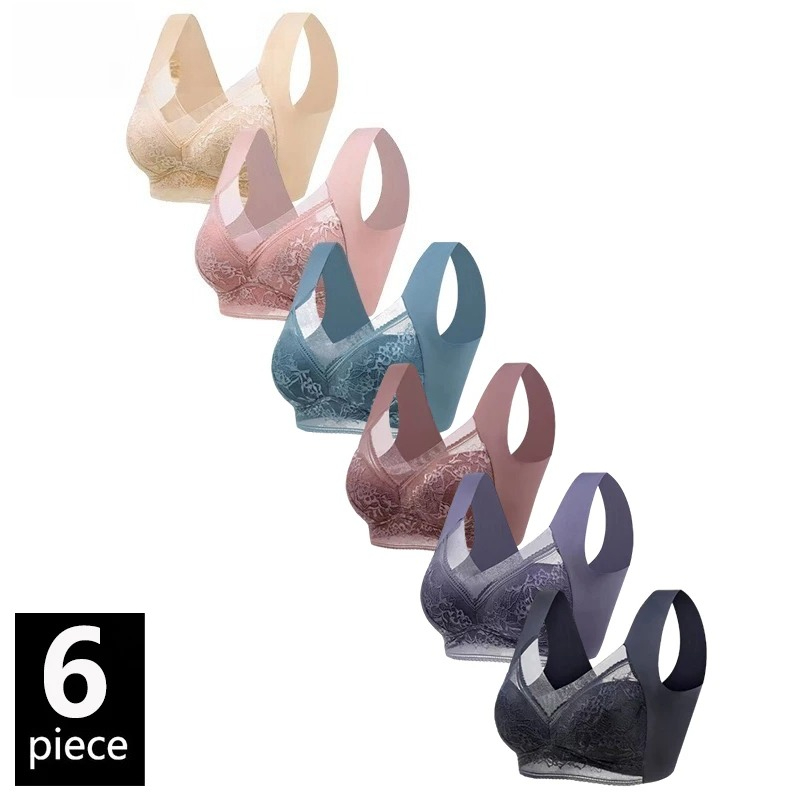 6PCS Women Wireless Push Up Br - Push Up Bra Padded ulasan dan harga