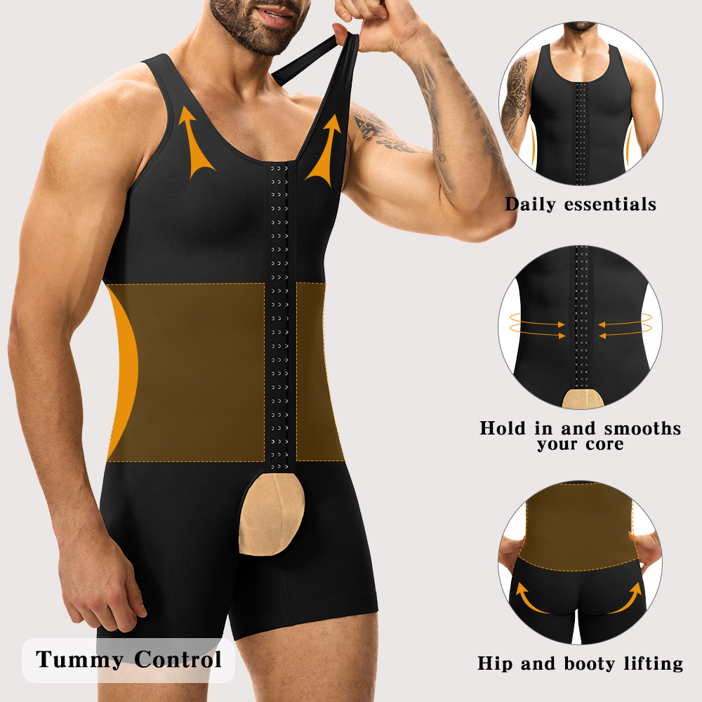 Men's Compression Shapewear  T - Shapewear Bodysuit Firm ulasan dan harga