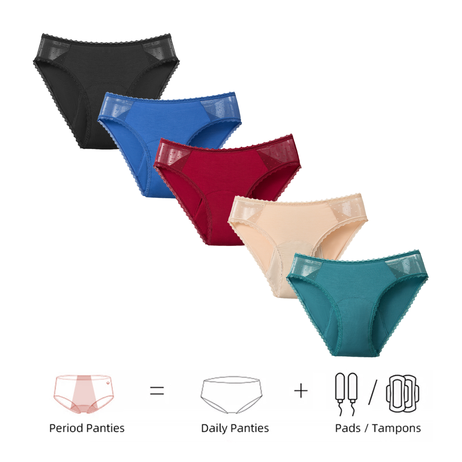 Bamboo Comfortable women's per - Period Panty Absorbent ulasan dan harga