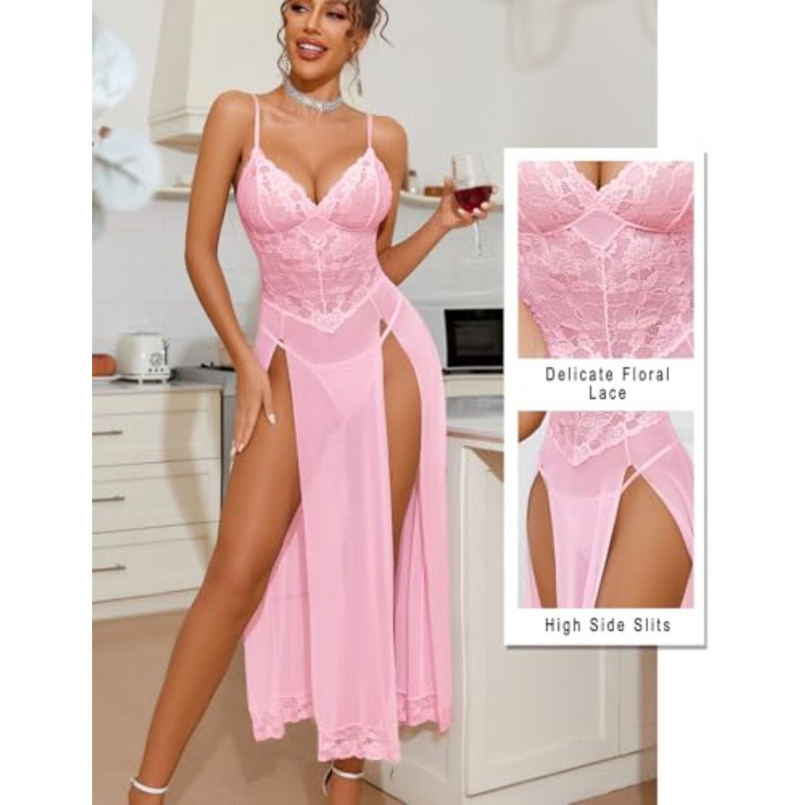 Avidlove Women Lingerie Dress  - Babydoll Chemise Night ulasan dan harga