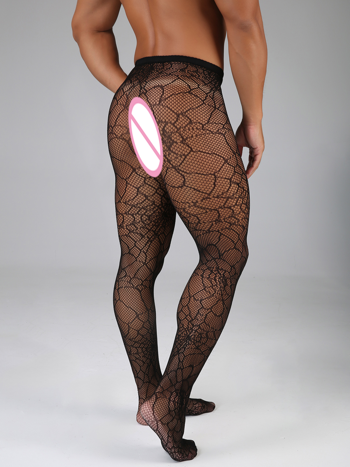 Long Fishnet Sexy Men Thigh Hi - Bodystocking Fishnet ulasan dan harga