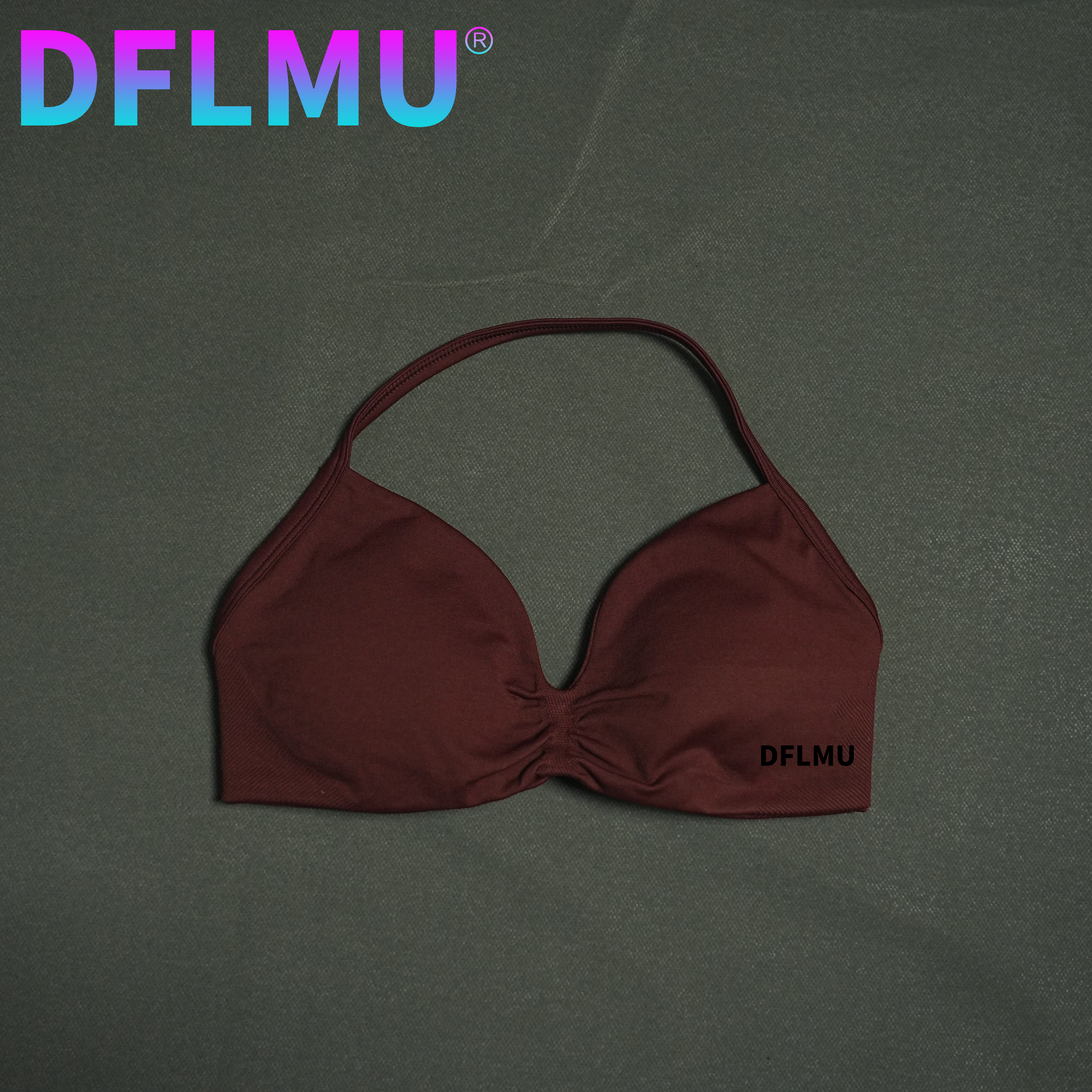 DFLMU Women Halter Sports Bra  - Push Up Bra Padded ulasan dan harga
