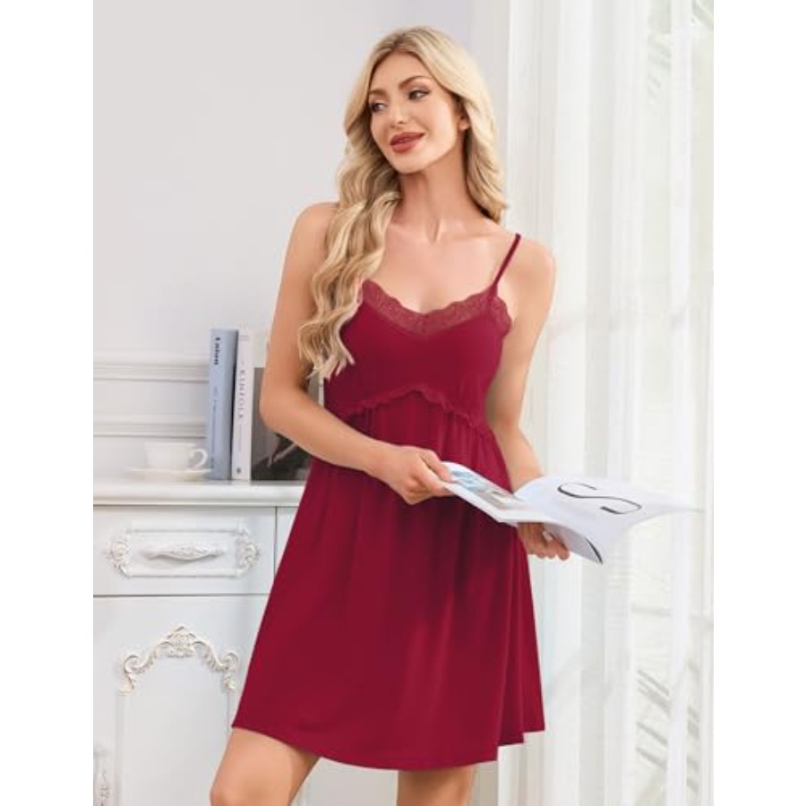 Sexy Nightgowns for Women Lace - Babydoll Chemise Night ulasan dan harga