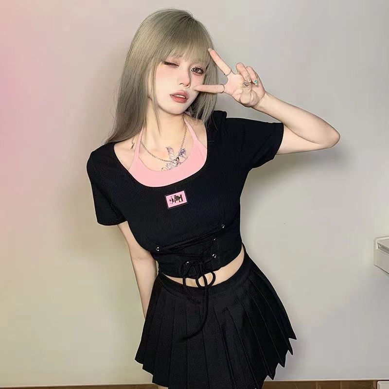 Sweet And Spicy ort Sve T-irt  - Corset Waist Cinch ulasan dan harga