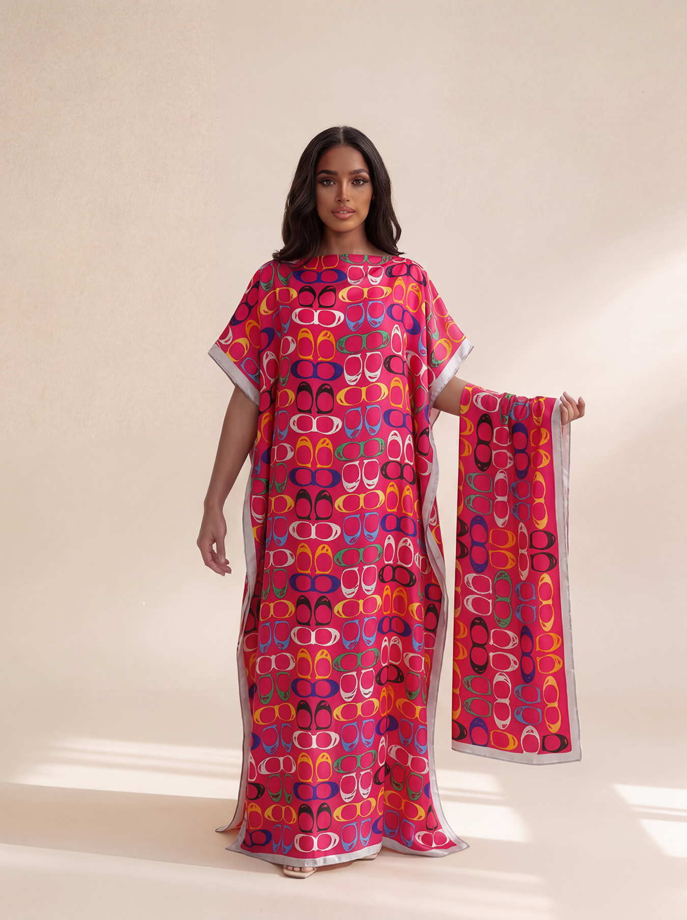 New Style Long Loose Silk Blen - Robe Silk Women ulasan dan harga