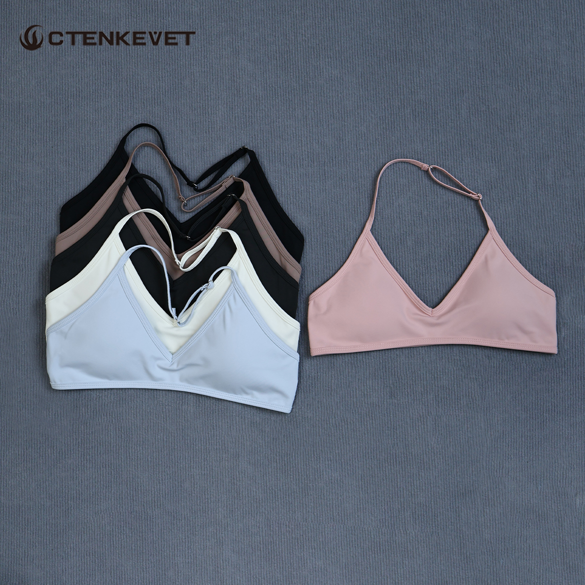 Women's Summer Halter Neck Pad - Sports Bra High Impact ulasan dan harga