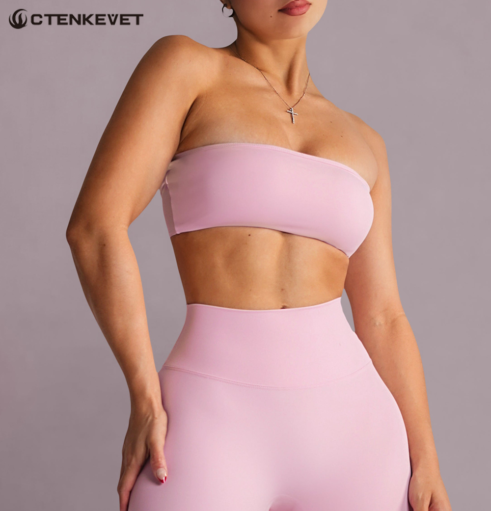 Strapless Sports Bra Gym Crop  - Sports Bra High Impact ulasan dan harga