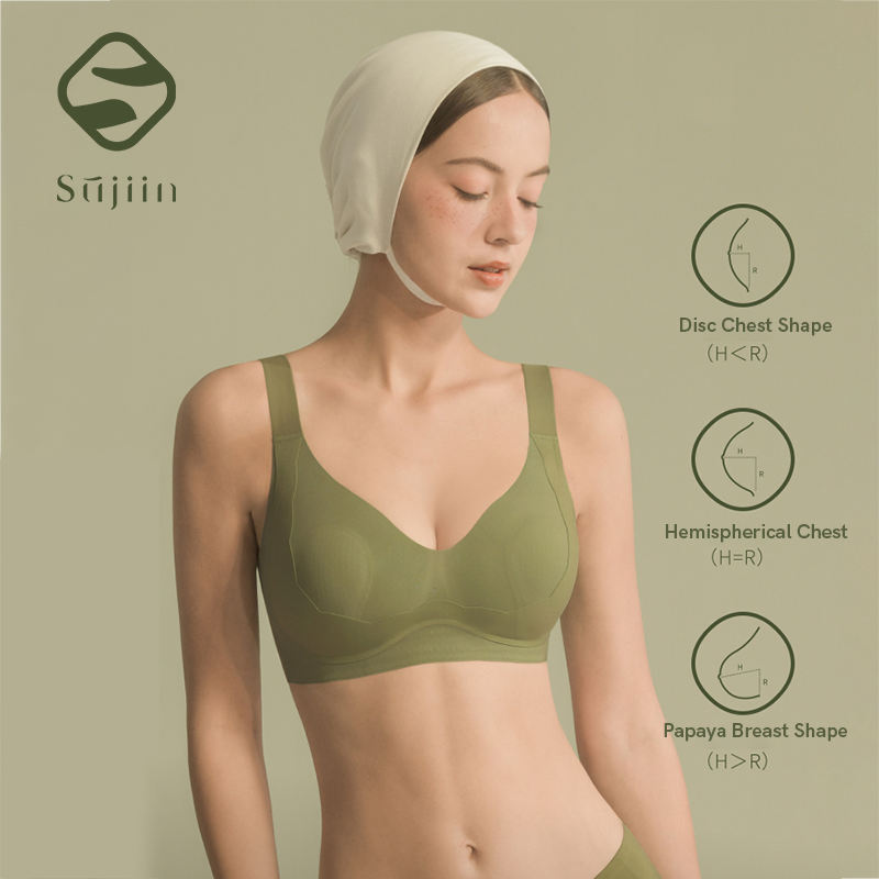 SUJIIN Wireless Plus Size Bras - Bralette Wireless Soft ulasan dan harga