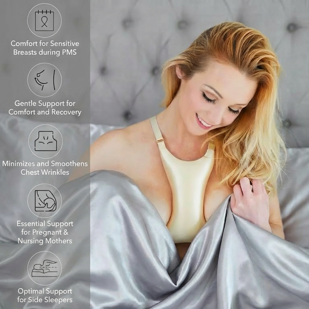 Side Sleeper Pillow for Breast - Nursing Bra Sleep ulasan dan harga